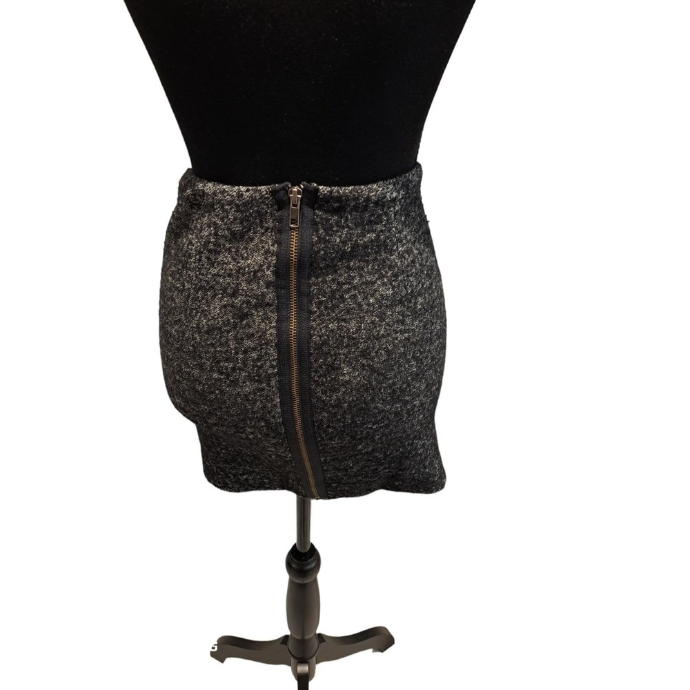 Cut 25 Black PU Leather Mini Skirt Size 0